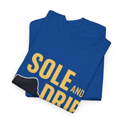 Sole and Drip Short Sleeve Tee — Sneaker Graphic Shirt with 'SOLE AND DRIP' Design - Sole & Drip
