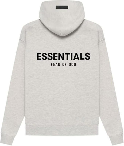 Authentic FOG Fear of God Essentials Pullover Hoodie Light Oatmeal Size L NWT