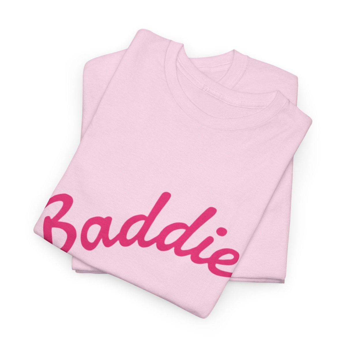 Baddie Script Tee — Pink Retro Graphic T‑Shirt - Sole & Drip