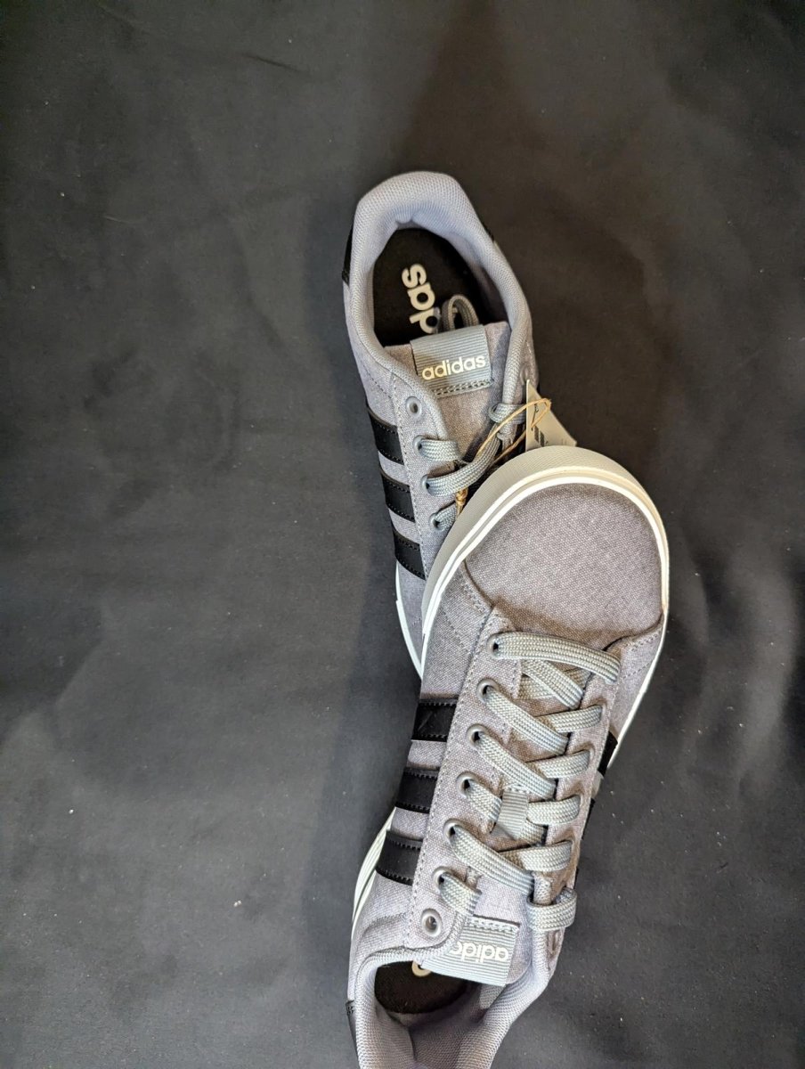 NEW Adidas Daily 4.0 "Grey Four" Black Stripes Men's Size 7.5 IF4493 Low Top - Sole & Drip