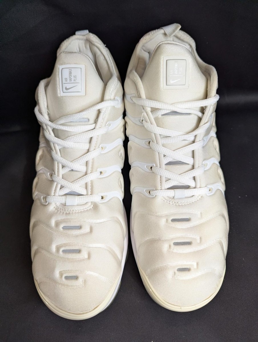 Nike Air VaporMax Plus "Triple White" Used VGC Size 13 924453 - 100 Off White - Sole & Drip