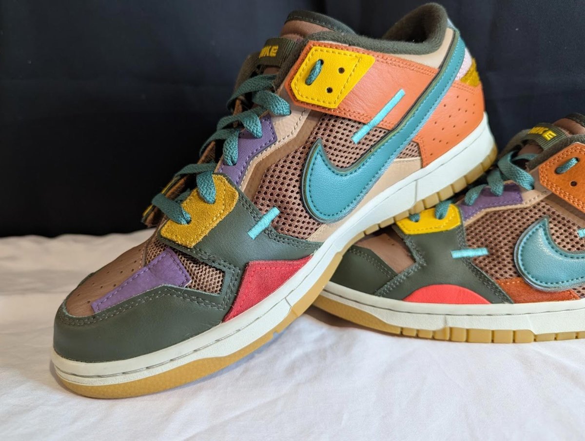 Nike Dunk Low Scrap "Archeo Brown" Size 11.5 Used VGC DB0500 - 200 Patchwork - Sole & Drip