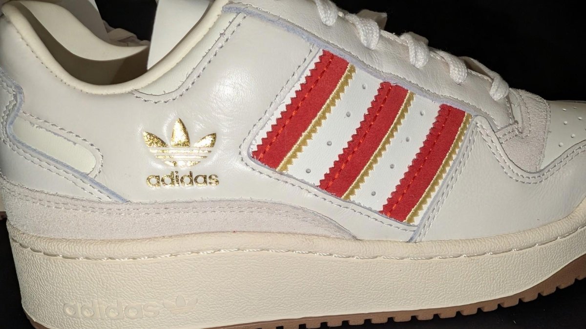 Adidas Forum Bold Stripes Red White Women's Size 6.5 JH7951 - Sole & Drip