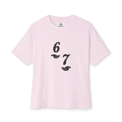Unisex Oversized Tee 6 7 with hands 67 - Sole & Drip