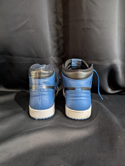 NEW NIB Air Jordan 1 High OG "Dark Marina Blue" Black Blue Size 12 555088 - 404 - Sole & Drip
