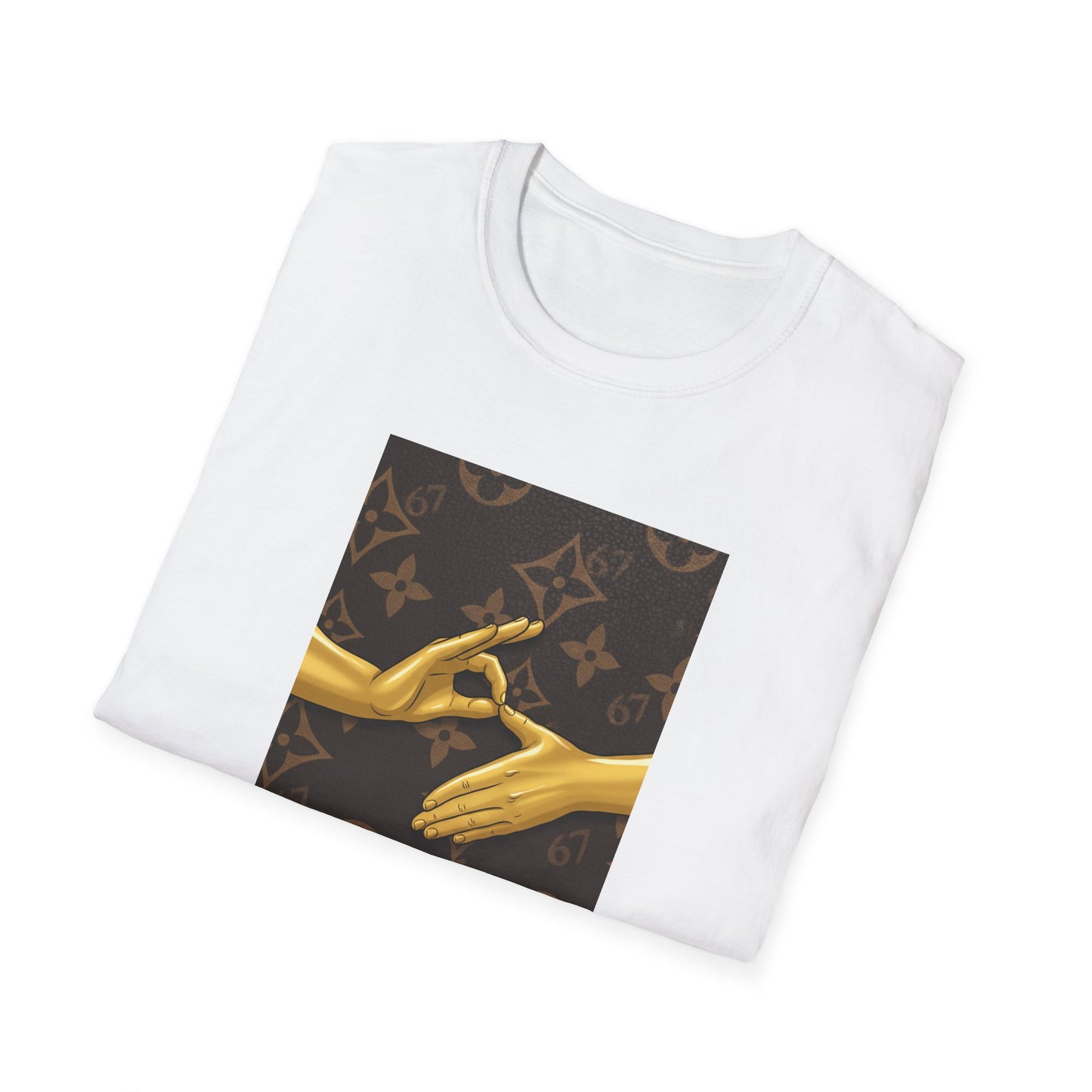 Graphic T-Shirt — Gold Hand Gesture 6 7 & IYKYK Streetwear Tee