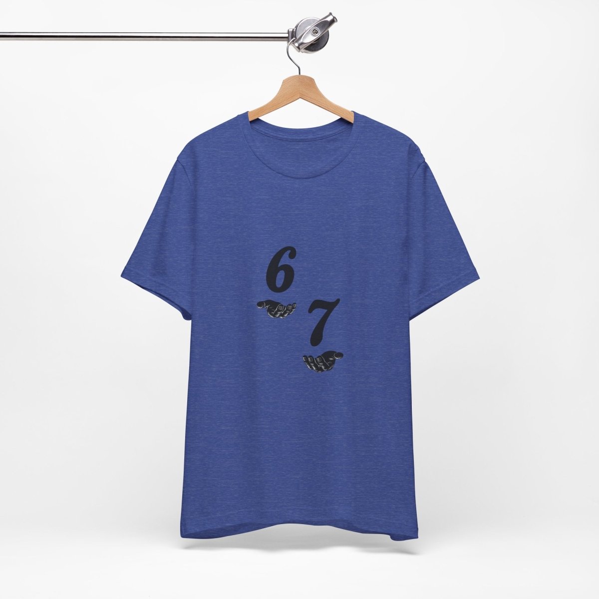 6 7 W hands Tee — Minimal 6 7 w/hands Graphic T-Shirt - Sole & Drip
