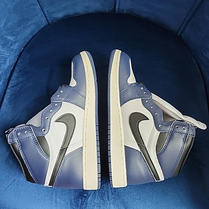 NEW Air Jordan 1 Retro High OG GS 6Y Midnight Navy White Black FD1437-401