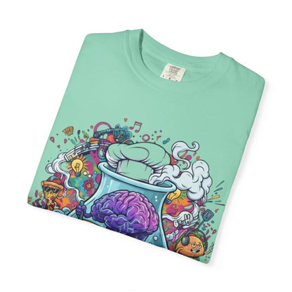 "Let Me Cook" T-Shirt — Colorful Chef Brain Illustration - Sole & Drip