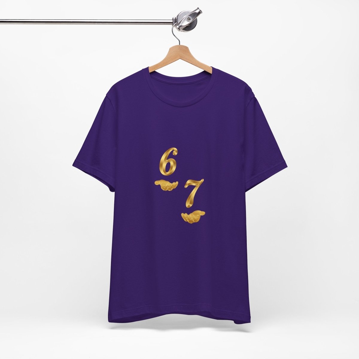 6 7 W hands Tee — Minimal 6 7 w/hands Graphic T-Shirt - Sole & Drip