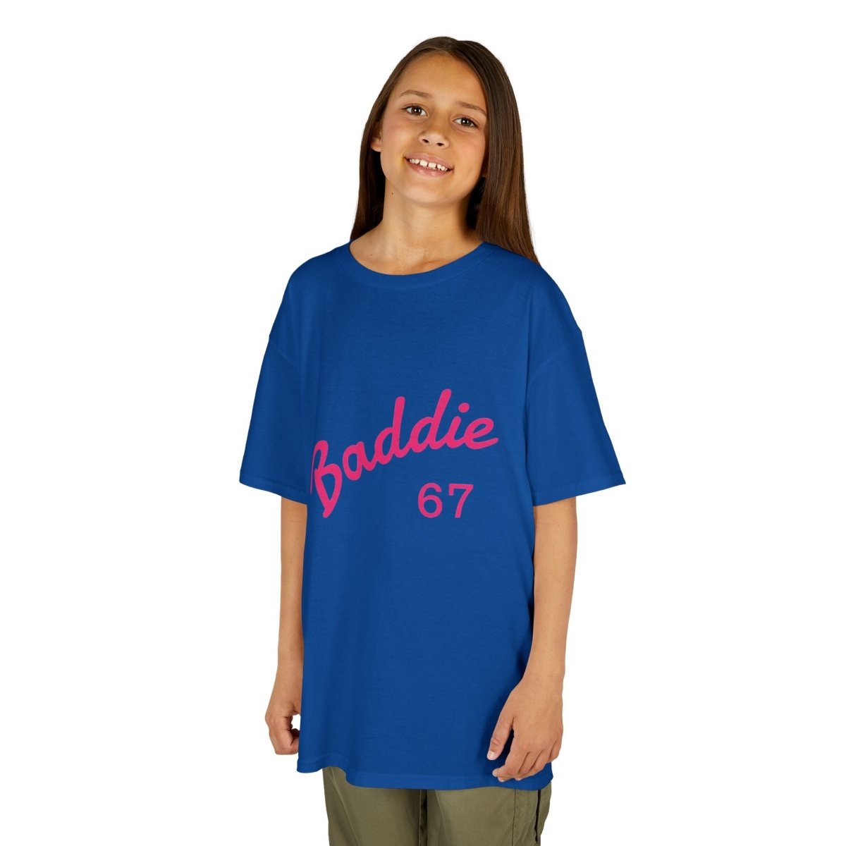 Kids Tee — Pink “Baddie 67” Front & “Slay” Back Graphic - Sole & Drip