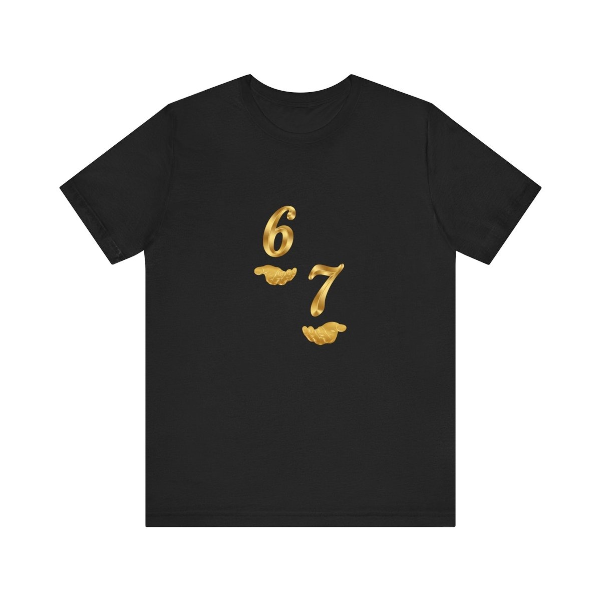 6 7 W hands Tee — Minimal 6 7 w/hands Graphic T-Shirt - Sole & Drip