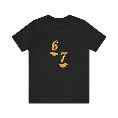 6 7 W hands Tee — Minimal 6 7 w/hands Graphic T-Shirt - Sole & Drip