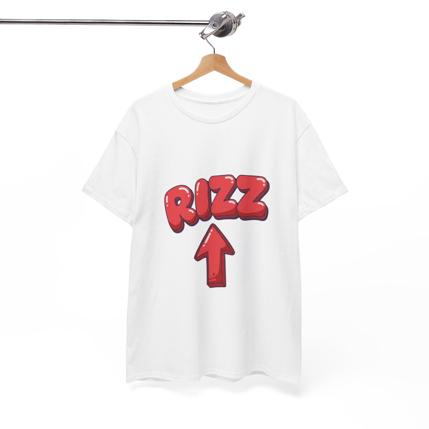 Adult Tee — Playful "RIZZ" Arrow Graphic Shirt