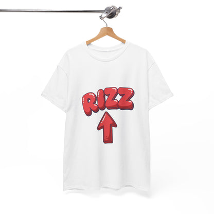 Adult Tee — Playful "RIZZ" Arrow Graphic Shirt