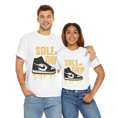 Sole and Drip Short Sleeve Tee — Sneaker Graphic Shirt with 'SOLE AND DRIP' Design