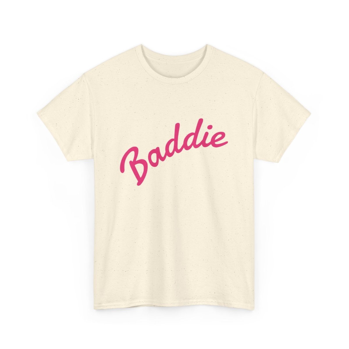 Baddie Script Tee — Pink Retro Graphic T‑Shirt - Sole & Drip