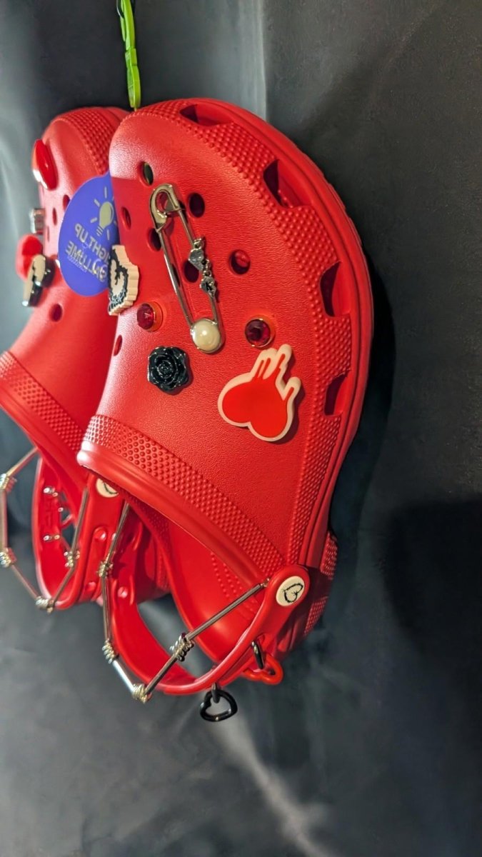 New Crocs Classic Clog Karol G Red Men's Size 11 Limited - Sole & Drip