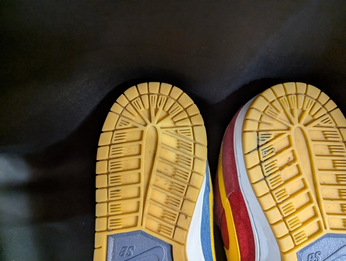 Nike SB Dunk Low Pro "Barcelona" Catalonia Mismatched US 8 DJ0606 - 400 Used - Sole & Drip