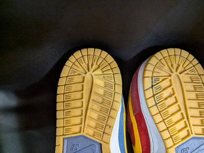 Nike SB Dunk Low Pro "Barcelona" Catalonia Mismatched US 8 DJ0606 - 400 Used - Sole & Drip