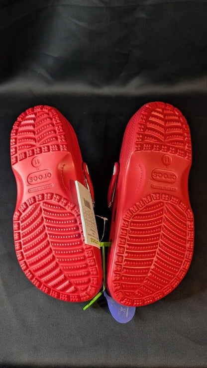 New Crocs Classic Clog Karol G Red Men's Size 12 Limited Edition - Sole & Drip