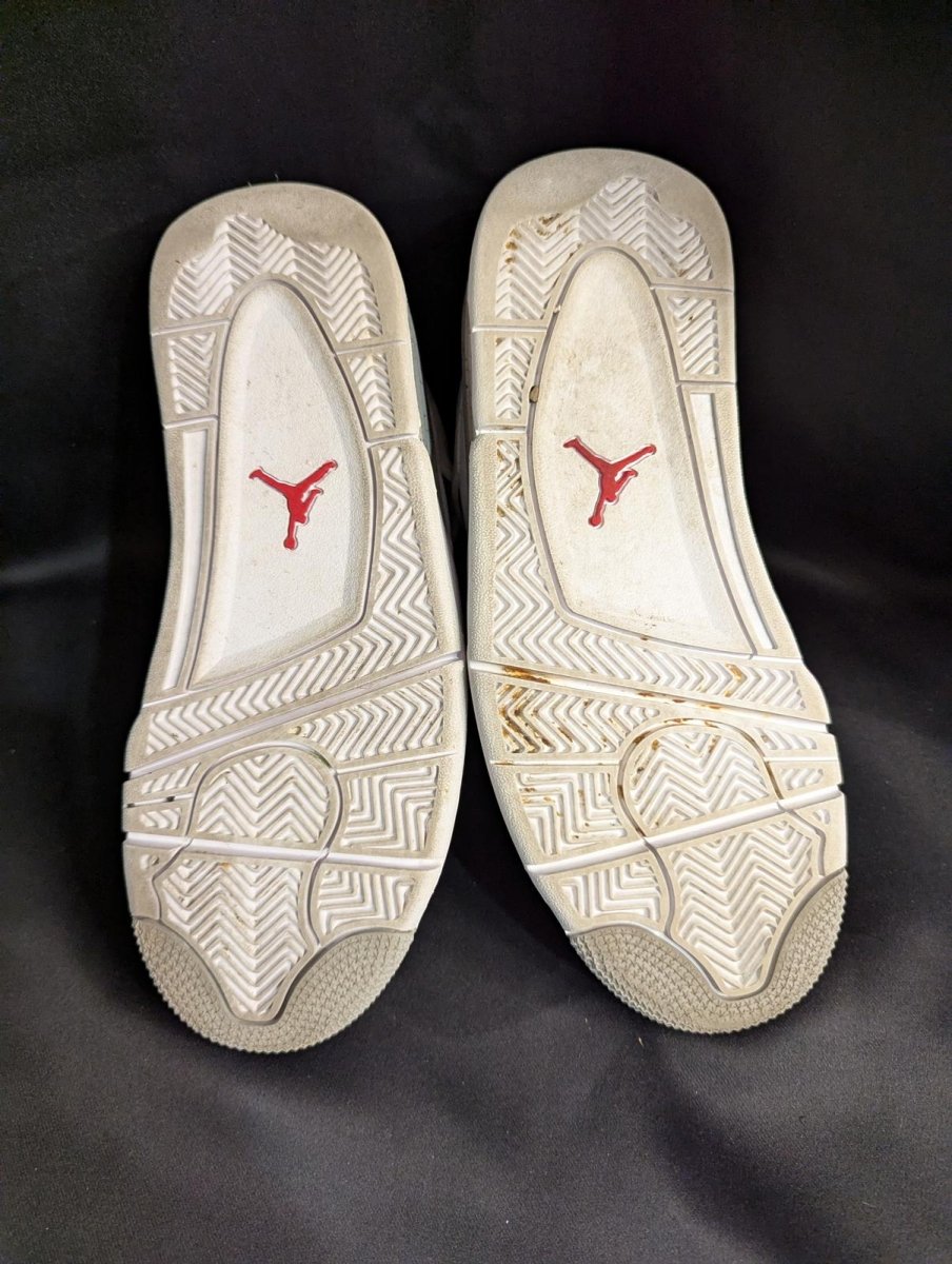 Jordan 4 Retro GS "White Oreo" Size 6.5Y Used VGC w/ Box CT8527 - 100 Speckle - Sole & Drip