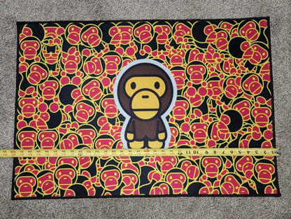 NEW Hypebeast BAPE Baby Milo All Over Print Rug 33x22" A Bathing Ape Streetwear - Sole & Drip