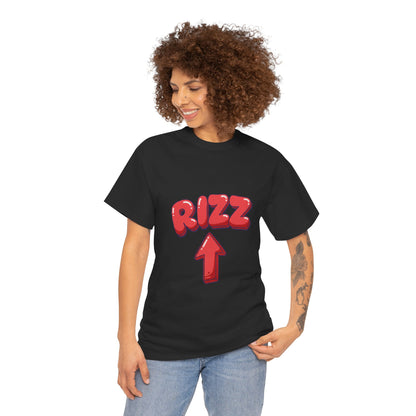 Adult Tee — Playful "RIZZ" Arrow Graphic Shirt