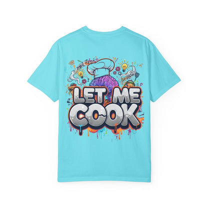 "Let Me Cook" T-Shirt — Colorful Chef Brain Illustration - Sole & Drip