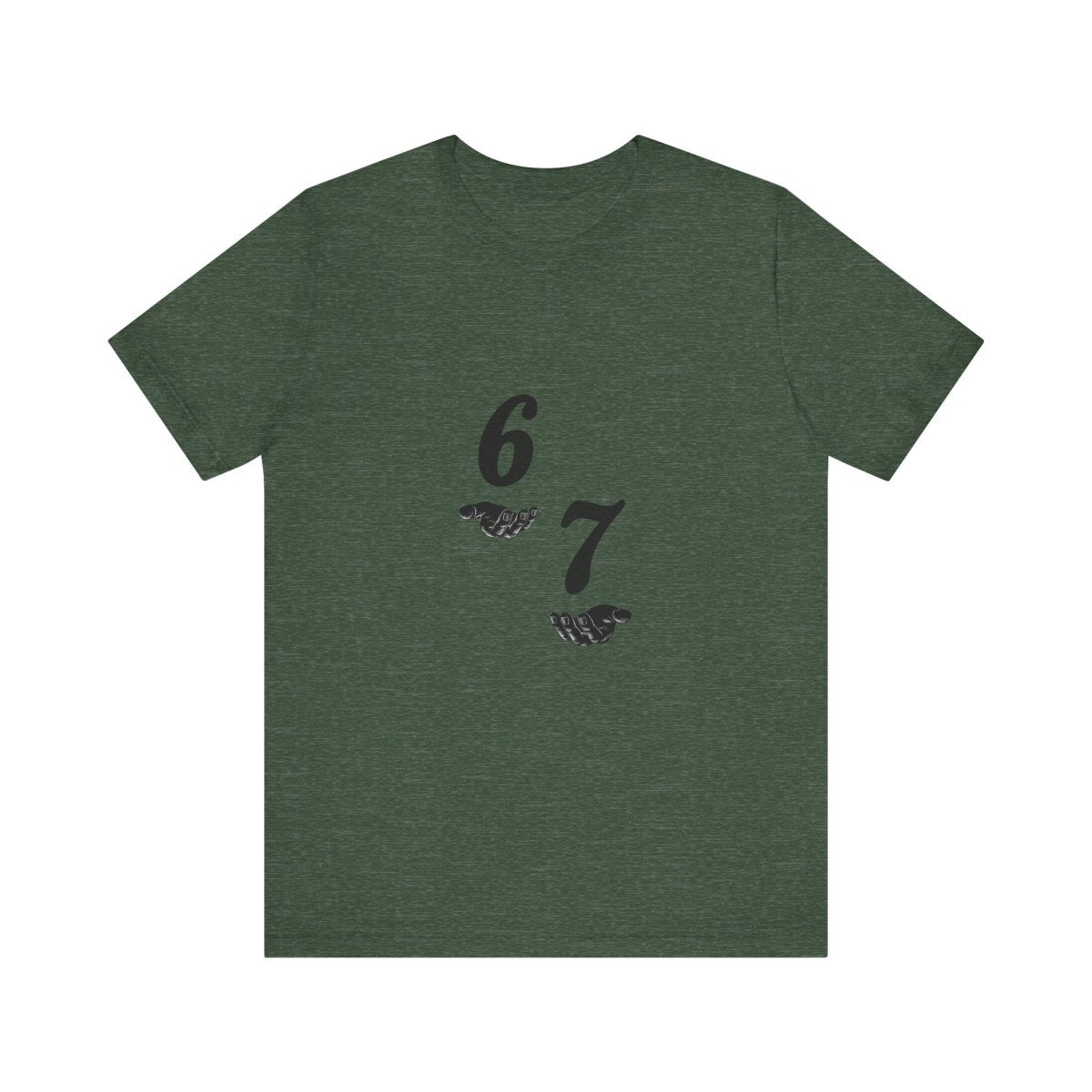 6 7 W hands Tee — Minimal 6 7 w/hands Graphic T-Shirt - Sole & Drip