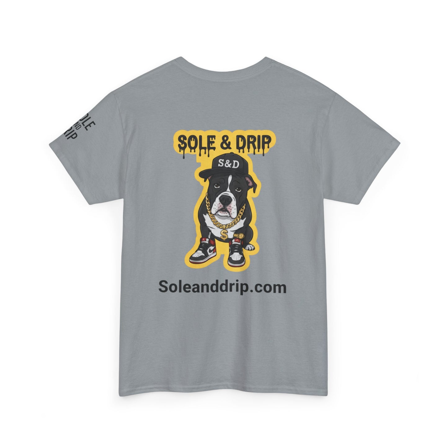 Sole and Drip Short Sleeve Tee — Sneaker Graphic Shirt with 'SOLE AND DRIP' Design
