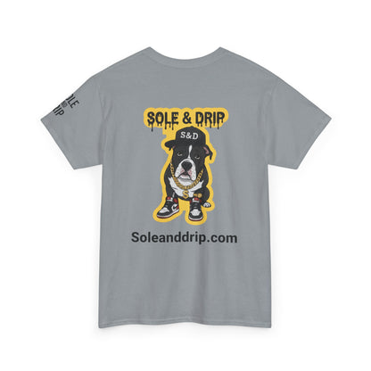 Sole and Drip Short Sleeve Tee — Sneaker Graphic Shirt with 'SOLE AND DRIP' Design