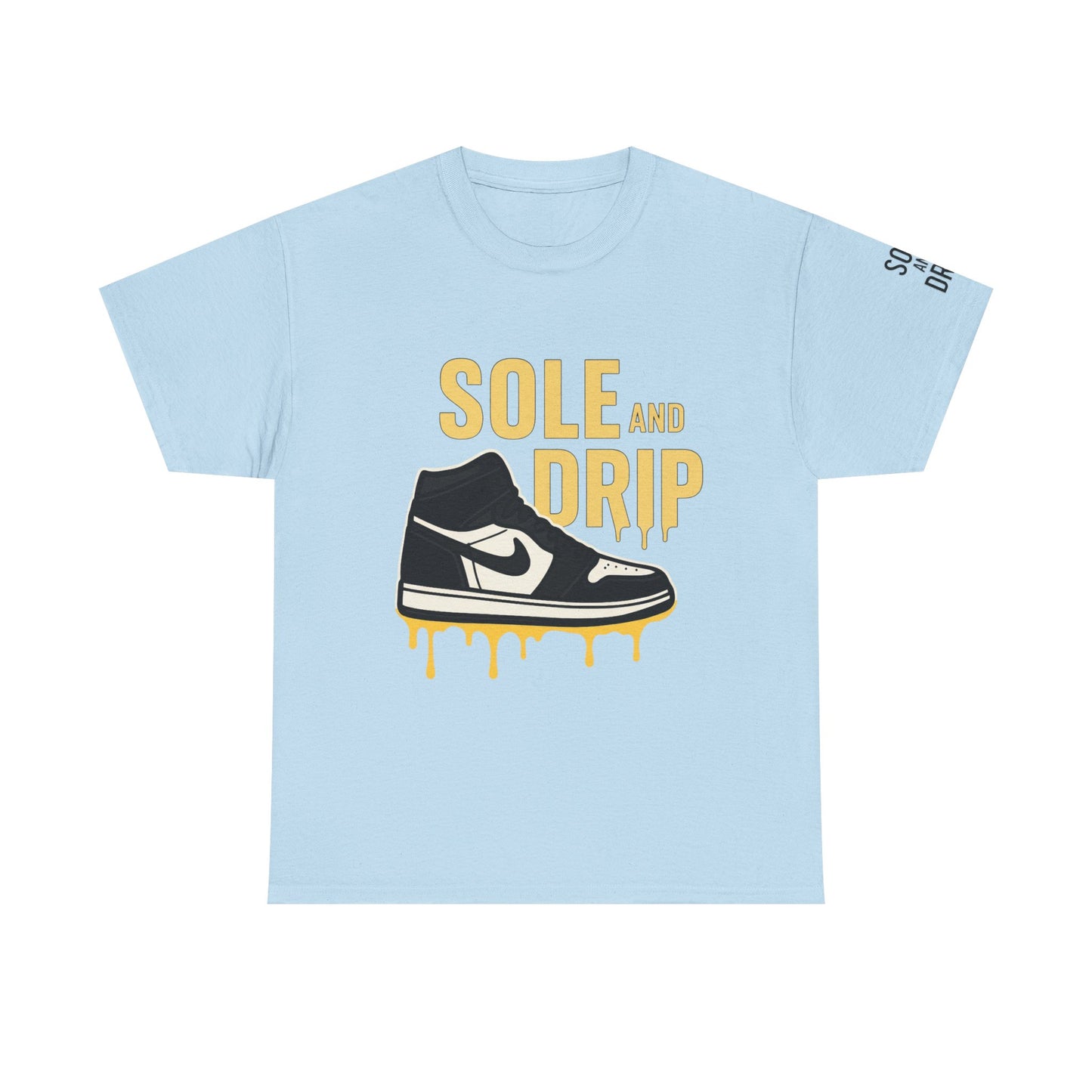 Sole and Drip Short Sleeve Tee — Sneaker Graphic Shirt with 'SOLE AND DRIP' Design