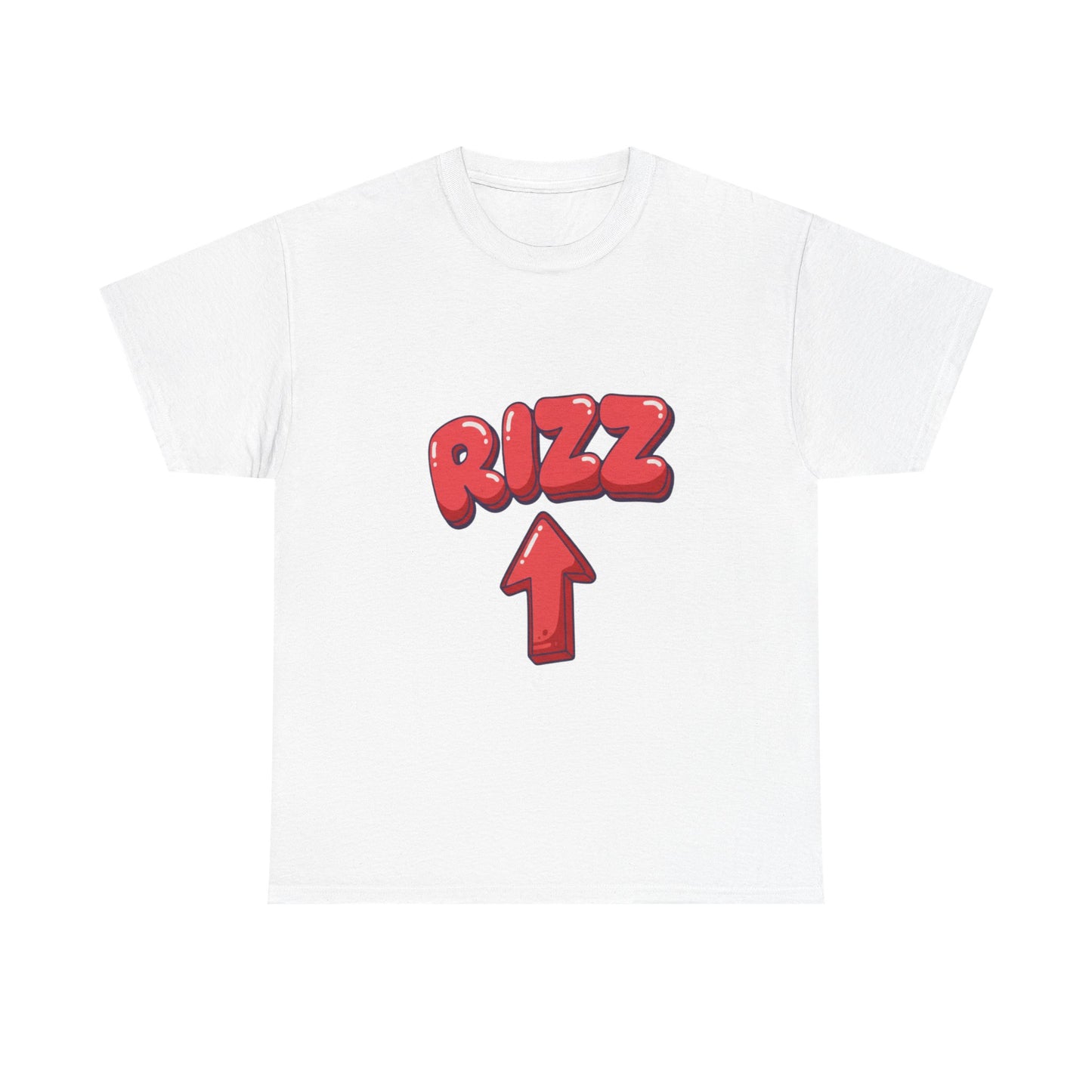 Adult Tee — Playful "RIZZ" Arrow Graphic Shirt