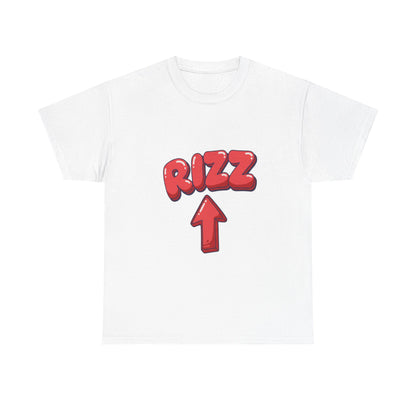 Adult Tee — Playful "RIZZ" Arrow Graphic Shirt