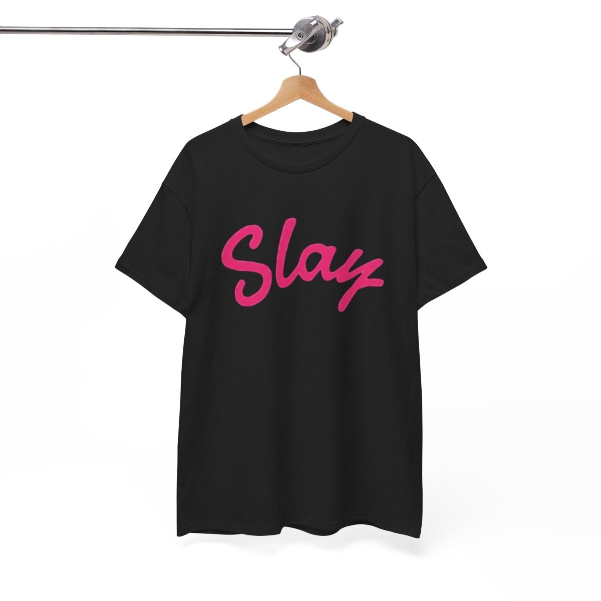 Slay Script T‑Shirt — Pink Script Graphic Tee for Trendy Women & Girls - Sole & Drip