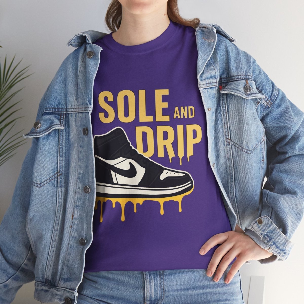 Sole and Drip Short Sleeve Tee — Sneaker Graphic Shirt with 'SOLE AND DRIP' Design - Sole & Drip