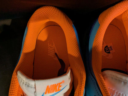 NEW NIB Nike Dunk Low SE "Baltic Blue Total Orange" 11.5 HQ1538 - 416 Aqua Navy - Sole & Drip