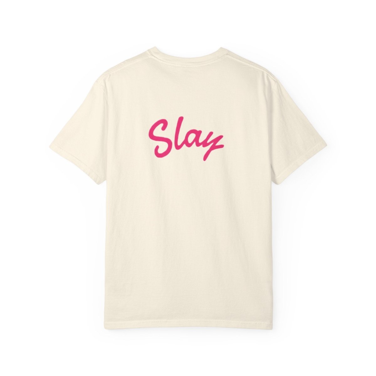Baddie 67 T-Shirt — Pink Script "Baddie" Front & "Slay" Back - Sole & Drip
