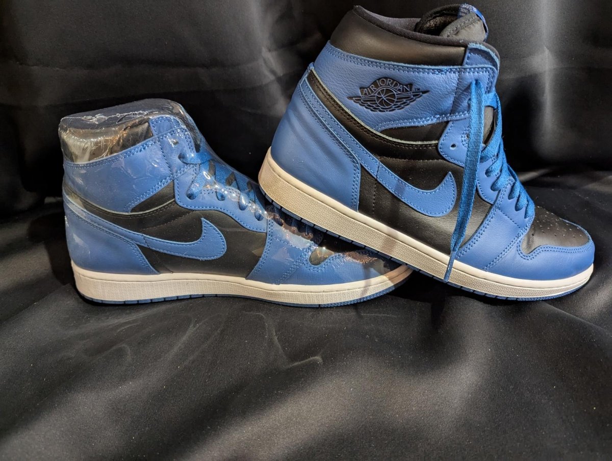 NEW NIB Air Jordan 1 High OG "Dark Marina Blue" Black Blue Size 12 555088 - 404 - Sole & Drip