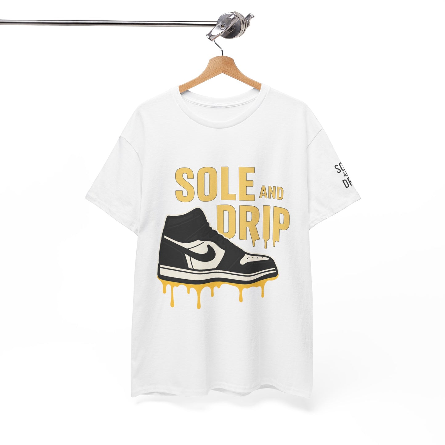 Sole and Drip Short Sleeve Tee — Sneaker Graphic Shirt with 'SOLE AND DRIP' Design