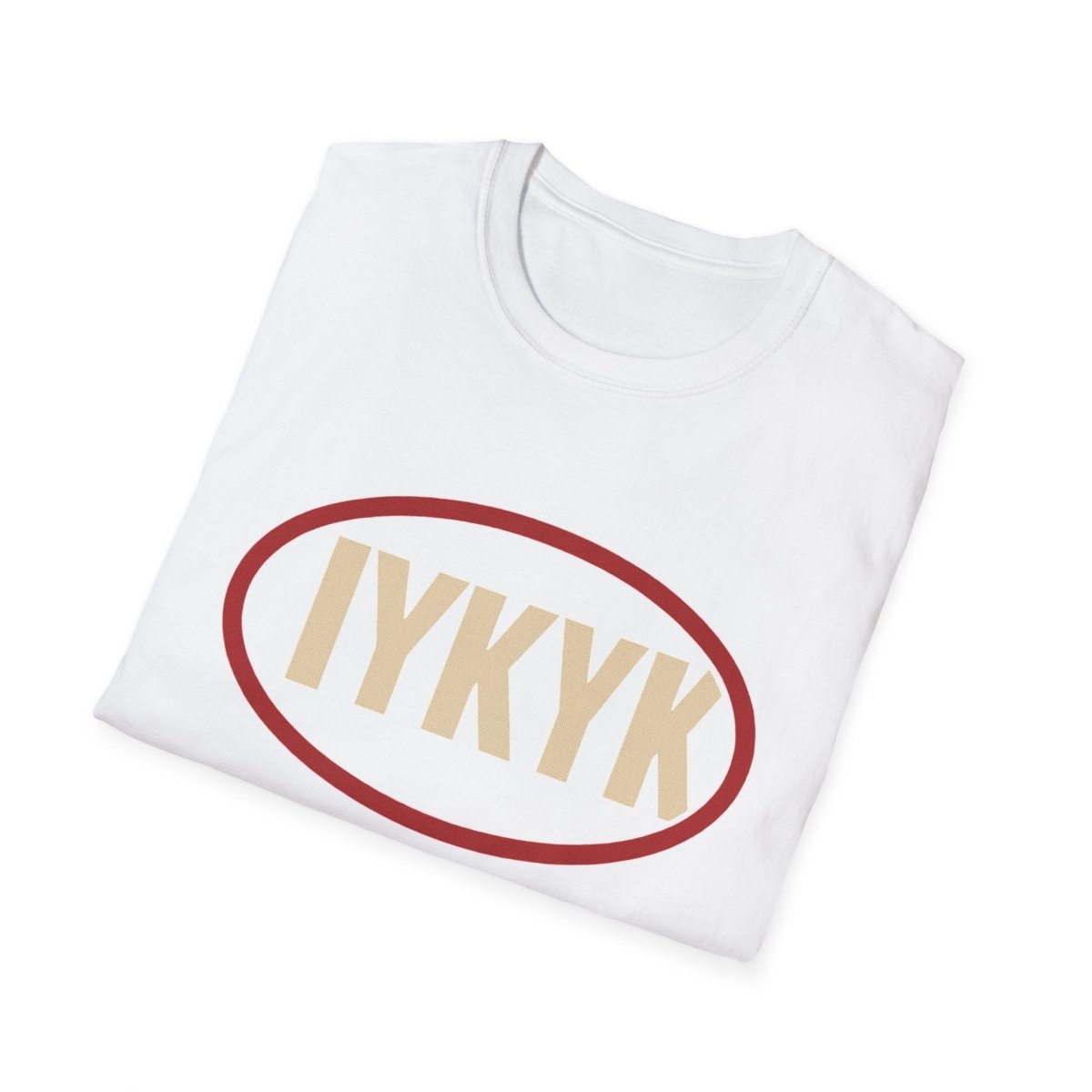 IYKYK Oval Graphic T-Shirt — Minimal Retro 'IYKYK' Tee - Sole & Drip