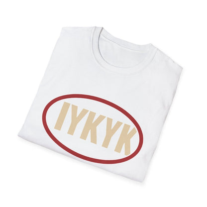 IYKYK Oval Graphic T-Shirt — Minimal Retro 'IYKYK' Tee - Sole & Drip