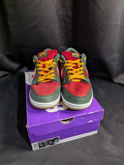 Nike SB Dunk Low Pro PRM "Seattle Supersonics" Green Red US 12 FZ1287 - 300 Used - Sole & Drip