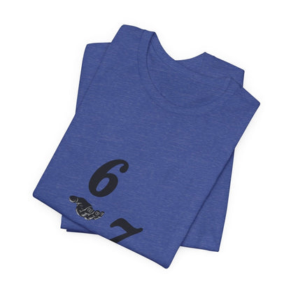 6 7 W hands Tee — Minimal 6 7 w/hands Graphic T-Shirt - Sole & Drip