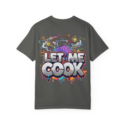 "Let Me Cook" T-Shirt — Colorful Chef Brain Illustration - Sole & Drip