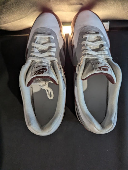 Nike Air Max 1 PRM "Mystic Dates" Size 11.5 Used VGC DB5074 - 101 Brown Grey AM1 - Sole & Drip