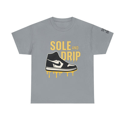 Sole and Drip Short Sleeve Tee — Sneaker Graphic Shirt with 'SOLE AND DRIP' Design