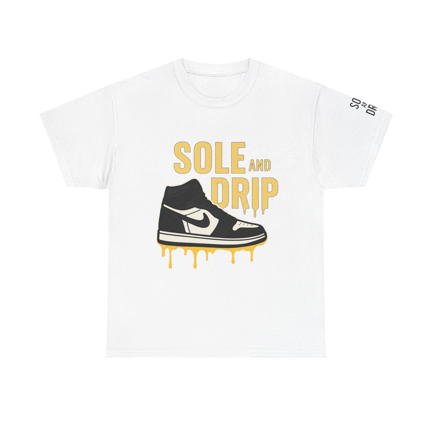 Sole and Drip Short Sleeve Tee — Sneaker Graphic Shirt with 'SOLE AND DRIP' Design