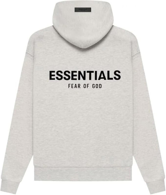 Authentic FOG Fear of God Essentials Pullover Hoodie Light Oatmeal Size XL NWT
